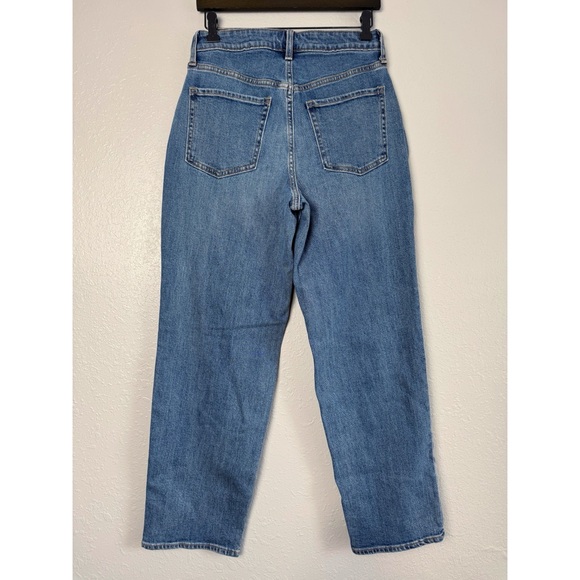NWT Old Navy Curvy high waisted OG Loose jeans distressed 6 - Picture 6 of 11